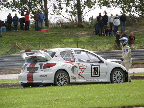 Klasse 4 - Morten Jespersens Peugeot 206 WRC gav op i finalen.